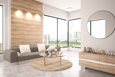 Add mirrors to reflect available light and brighten up a dim room